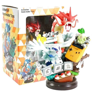 Figurine Pokémon Léviator shiny et Lugia sortent de la game boy