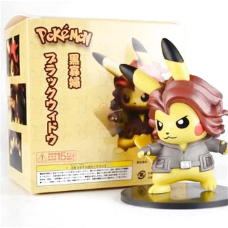 Figurine Pokémon Pikachu Cosplay Black Widow