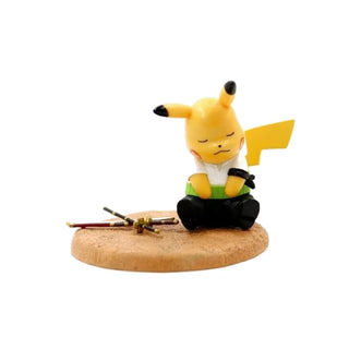 Figurine Pokémon Pikachu Cosplay Zoro De One Piece
