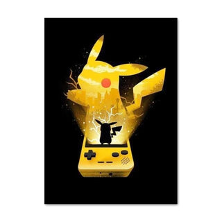 Poster Pokemon Pikachu Surgit de la Game Boy 60cmx85cm