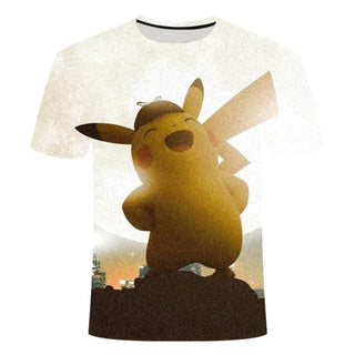 T-Shirt Pokémon le Rire du Détéctive Pikachu XL