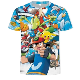 T-Shirt Pokémon Sacha et ses Amis 6XL